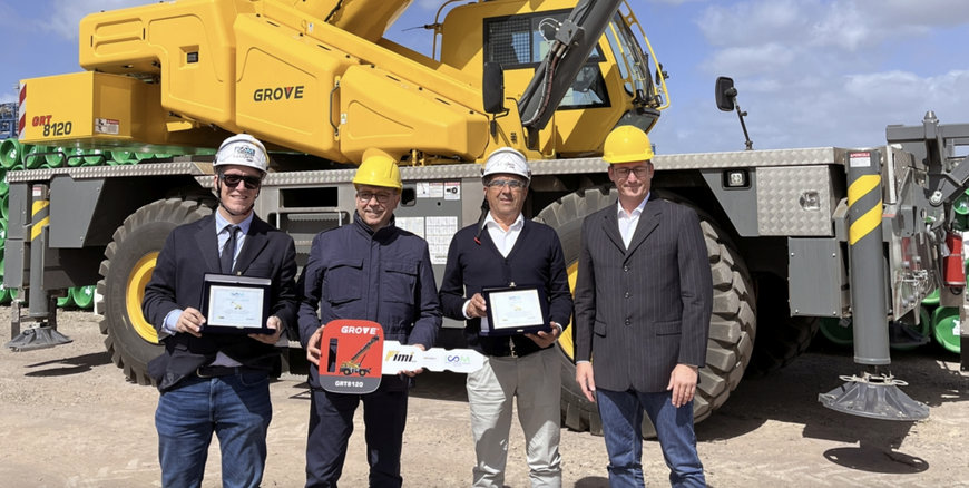 MANITOWOC: NUOVA ICOM DEPLOYS NEW GROVE GRT8120 FOR INDUSTRIAL PLANT BUILD AT MAJOR ITALIAN SEAPORT